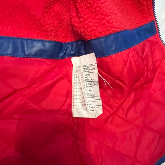 WIPPETTE KIDS Raincoat Lined Hooded All Sports Themed Boy's Sz5/6 Blue/yellow - Picture 6 of 7